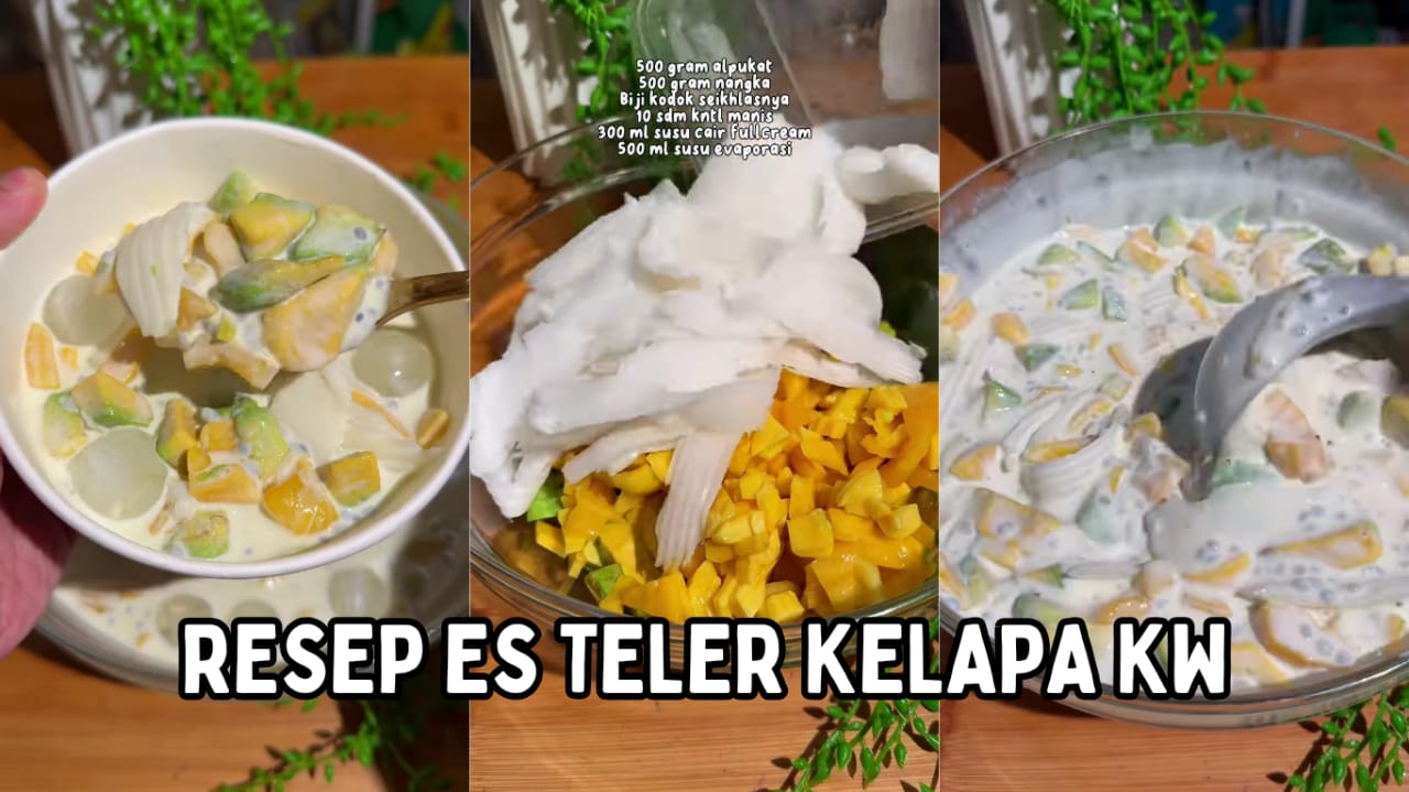 Resep Es Teler Kelapa KW yang Segar Untuk Takjil, Yuk Catat Bahan-Bahannya!