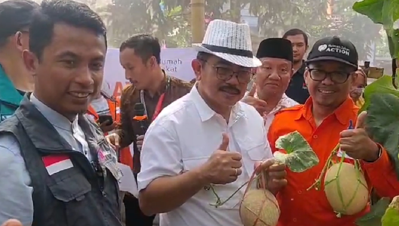 Desa Berdaya Binaan Rumah Zakat Panen 500 Buah Melon, Optimalisasi Dana Zakat, Infak, Dan Sedekah