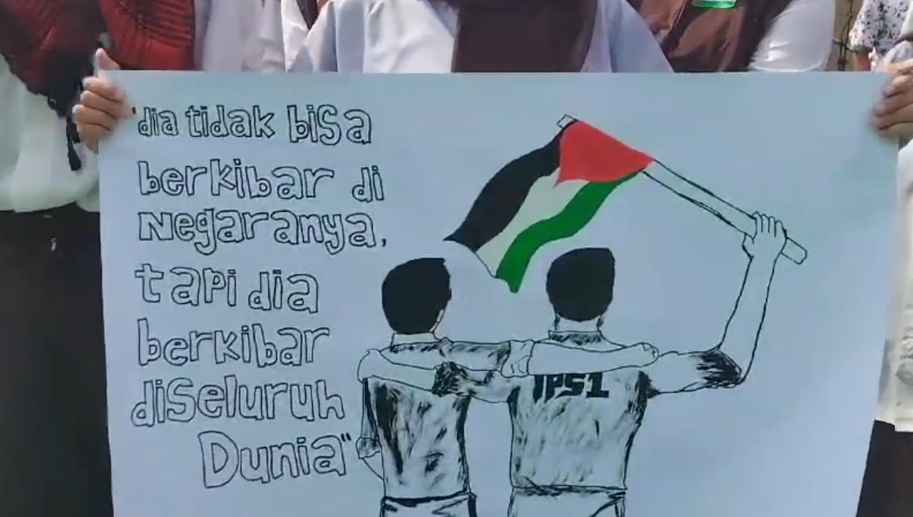 Peringati Hari Pahlawan Nasional, Warga Man 5 Tasikmalaya Gelar Aksi Bela Palestina