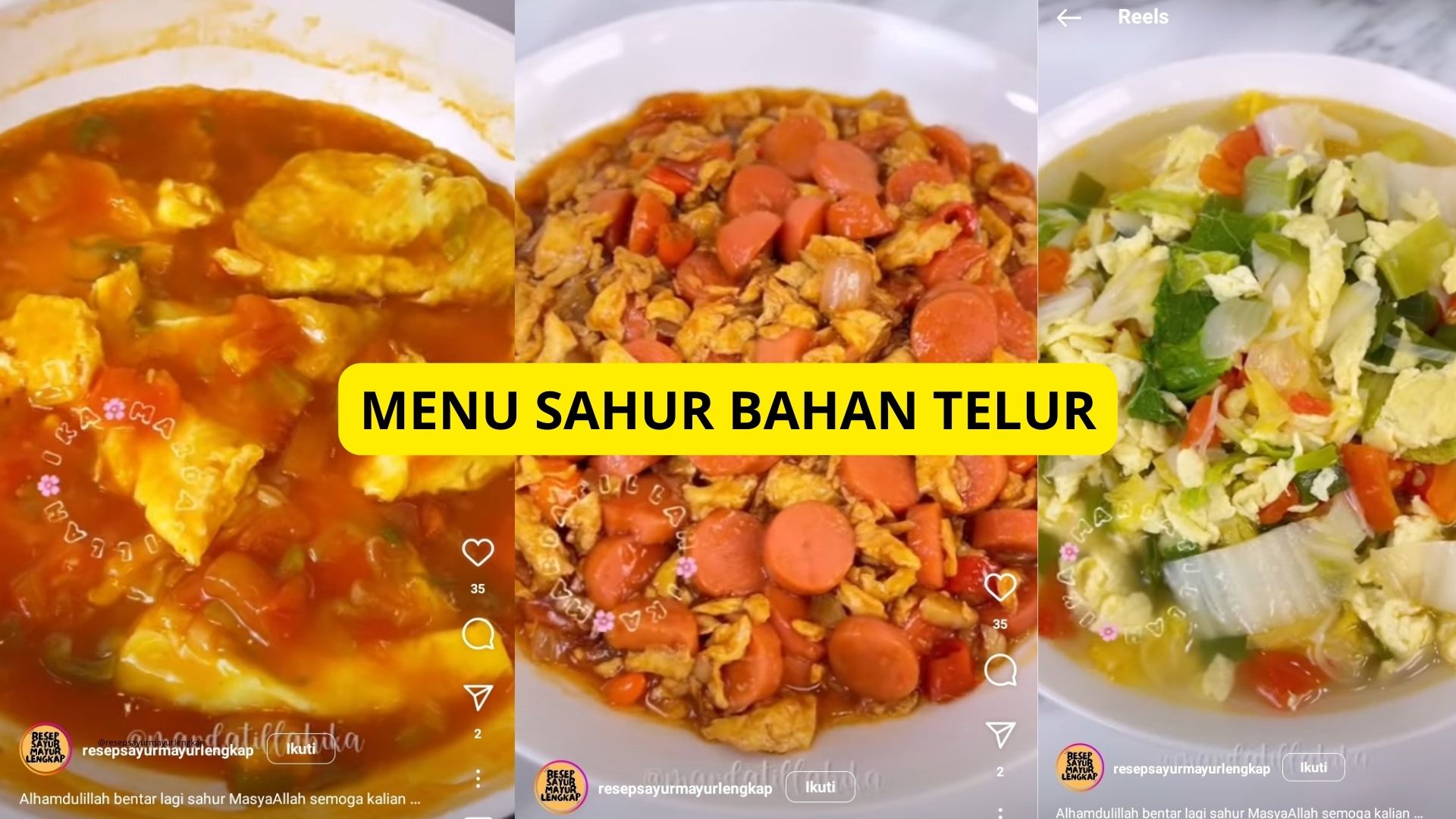 Inspirasi Menu Sahur Simpel Olahan Telur, Bikin Sat Set Rasanya Mantap Banget, Yuk Coba