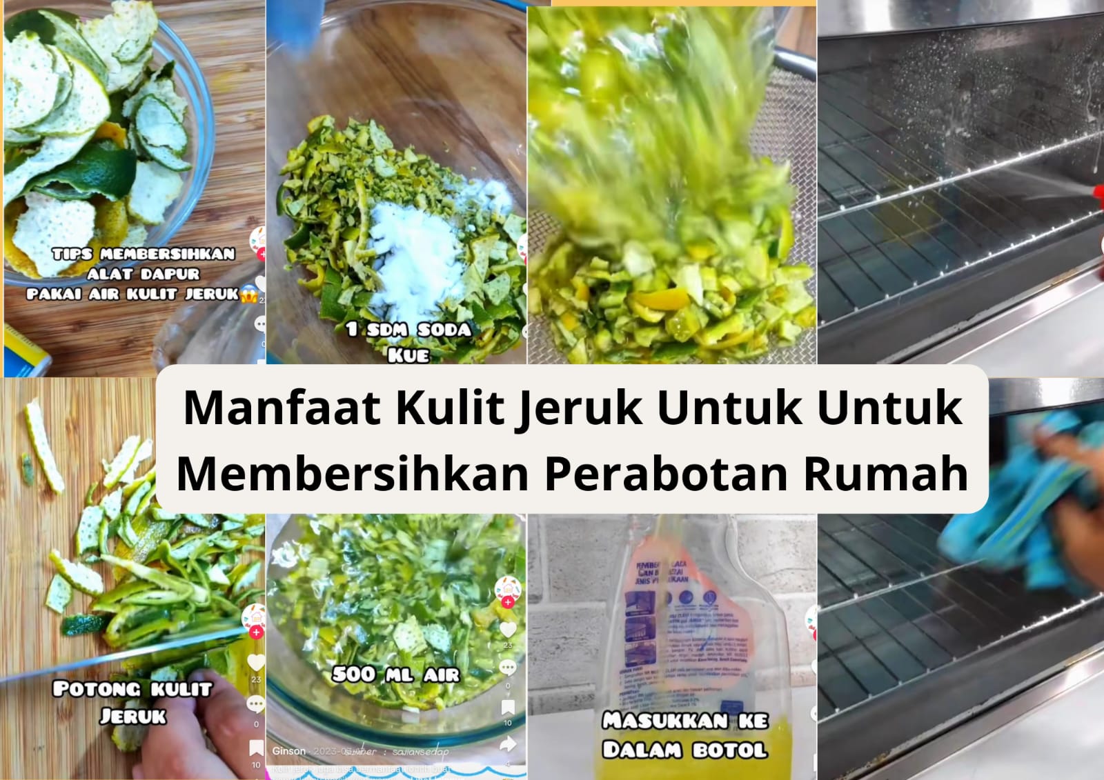 Manfaat Kulit Jeruk Untuk Membersihkan Rumah, Perabotan Dapur Disulap Jadi Seperti Baru dan Kinclong