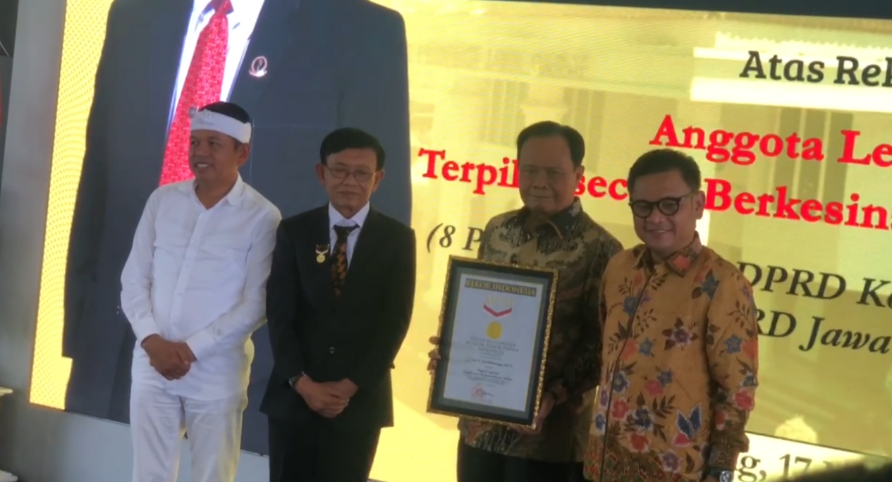 Jadi Anggota Dewan Terlama, Yod Mintaraga Pecahkan Rekor MURI, Dimaknai Sebagai Pengakuan Atas Dedikasi