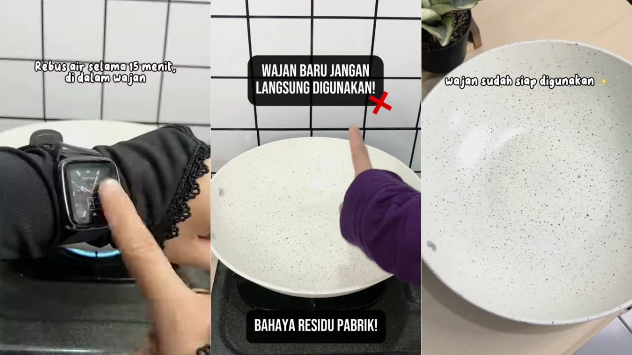 Ingat, Wajan Baru Jangan Langsung Digunakan Memasak, Lakukan ini Agar Tidak Berdampak Pada Masalah Kesehatan