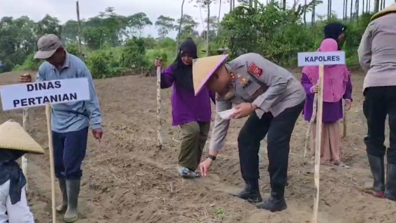Polres Tasikmalaya Tanam Jagung Dukung Swasembada Pangan 2025, Dilakukan Serentak di Seluruh Indonesia