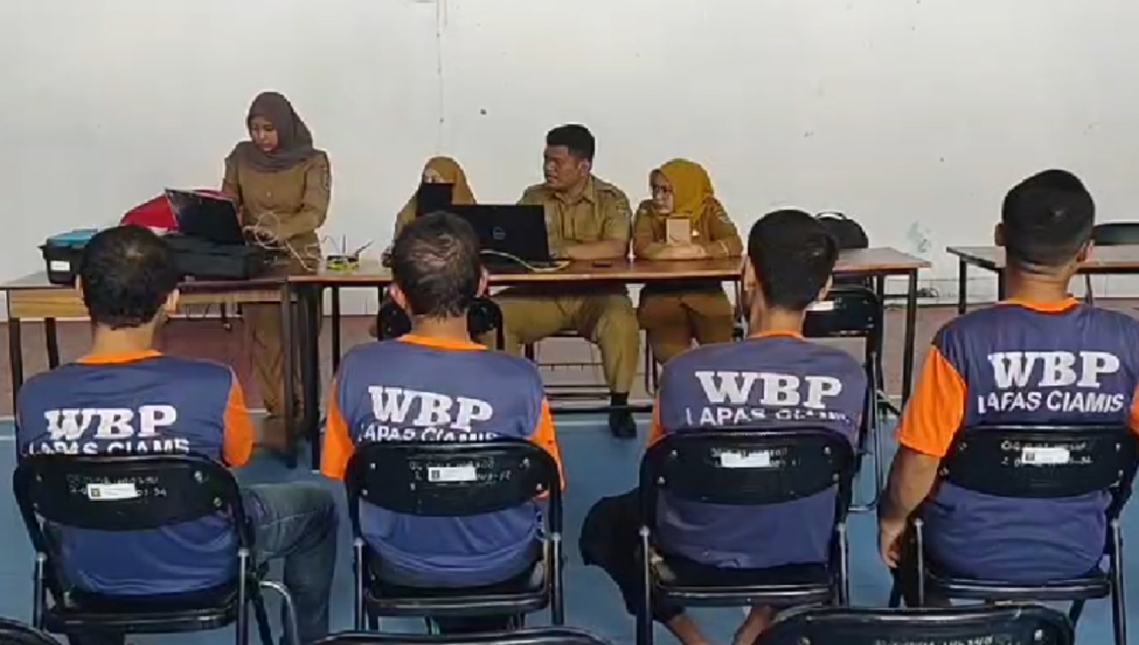 Lapas Ciamis Lakukan Sinkronisasi Data Warga Binaan, Gandeng Disdukcapil Untuk Perekaman KTP Elektronik