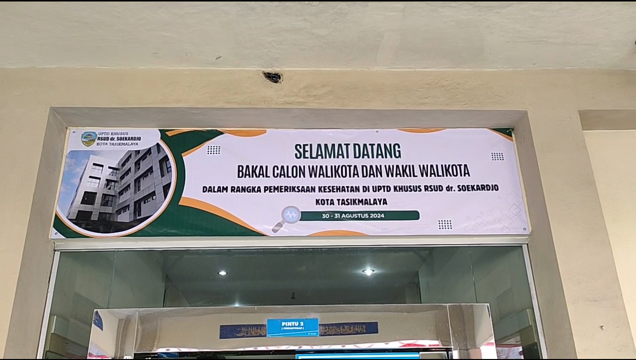 Belasan Dokter Periksa Kesehatan Peserta Pilkada Kota Tasik, Pemeriksaan Selama 2 Hari Di RSUD Dr. Soekardjo