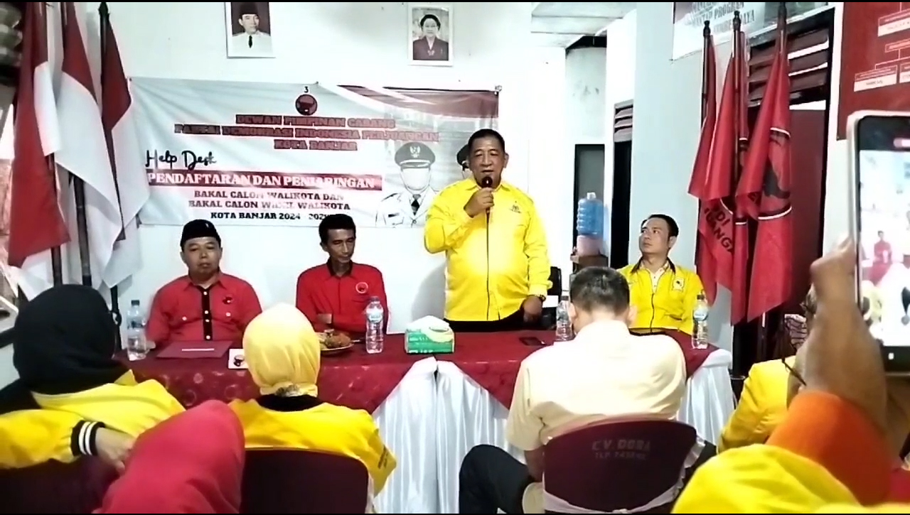 Partai Golkar Silaturahmi Ke DPC PDIP Kota Banjar, Jalin Komunikasi Politik Jelang Pilkada 2024