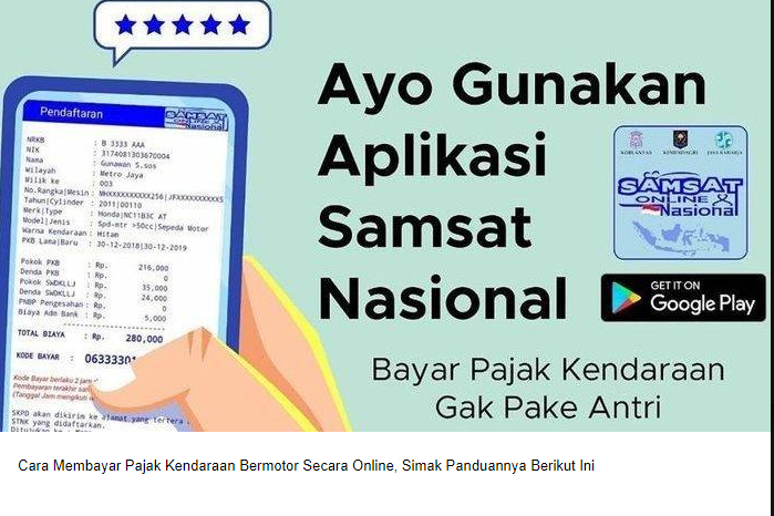 Cara Bayar Pajak Kendaraan Online, Mudah Gak Harus Keluar Rumah