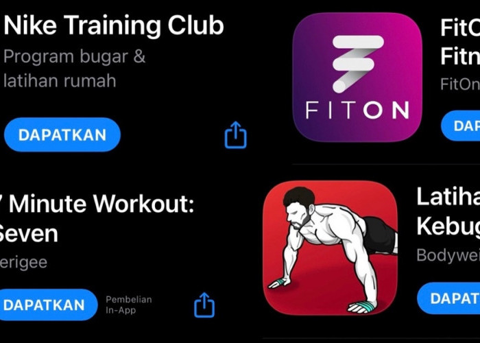 4 Aplikasi Fitness Gratis Terbaik Tahun 2025, Cocok untuk Kaum Rebahan yang Ingin Berolahraga di Rumah