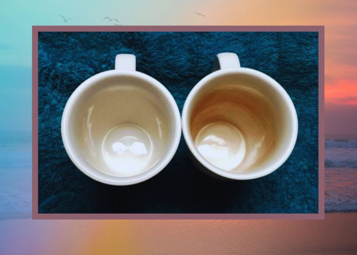 Tips Menghilangkan Kerak Kuning Pada Gelas Keramik Dengan 2 Bahan Ini, Tak Perlu Diamplas Lagi