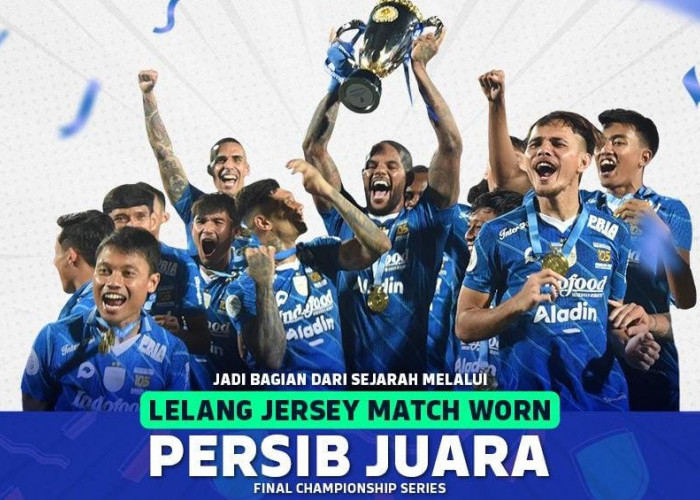 Simak Tata Cara Lelang Jersey Persib Edisi Juara Liga 1 2023/2024, Bobotoh Serbu!