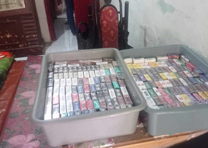 10 Ribu Batang Rokok Tanpa Pita Cukai Dirazia Petugas Gabungan, Penjual Ngaku Dapat Kiriman Barang Dari Ini