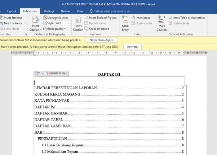 Bingung Membuat Daftar Isi? Ikuti Cara Otomatis di Microsoft Word Ini!