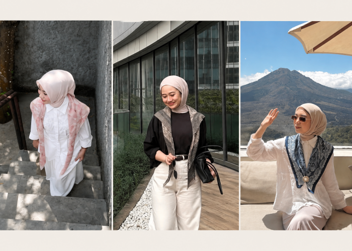 Hijab Segi Empat Tak Lagi Sekadar Penutup Kepala, Kini Jadi Outer untuk Lengkapi Gaya Anak Muda