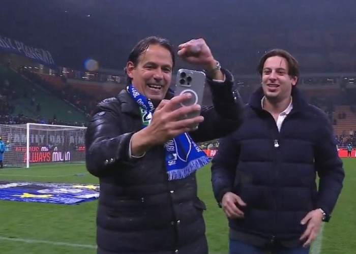 Inter Raih Scudetto di Kandang AC Milan, Simone Inzaghi Ingat Anak Istri