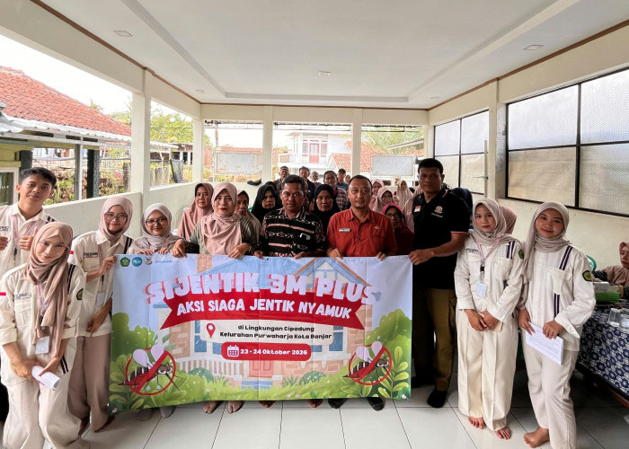 Mahasiswa PBL UNSIL Laksanakan Program SIJENTIK 3M Plus untuk Cegah DBD di Cipadung, Kota Banjar