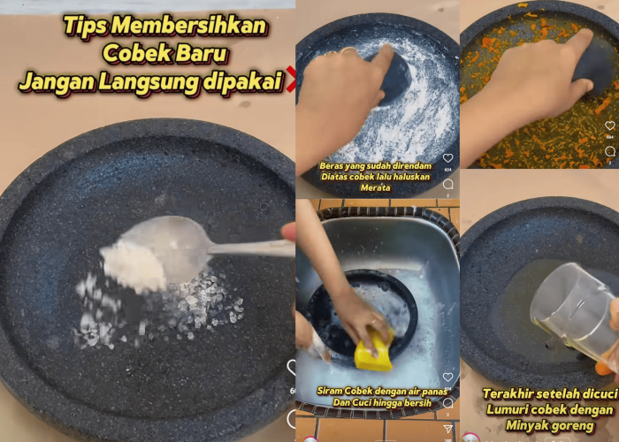 Tips Membersihkan Cobek Baru, Ternyata Jangan Langsung Di Pakai Lho! Ini Dia Caranya Gampang