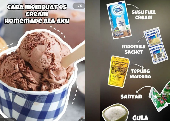 Gak Kalah Enak, Resep Ice Cream Homemade Yang Enak dan Bikin Nagih Ini Mudah Dibuat, Yuk Coba!