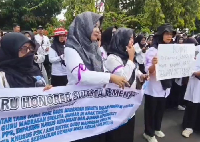 Minta Diangkat P3K, Ribuan Honorer Kemenag Ciamis Tuntut Kejelasan Status dan Perbaikan Kesejahteraan