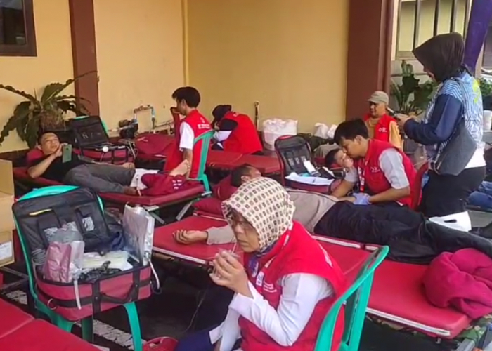 Gelar Donor Darah, Polres Tasik Kota Targetkan 1000 Labu, Bentuk Kepedulian Polri Terhadap Kebutuhan Darah
