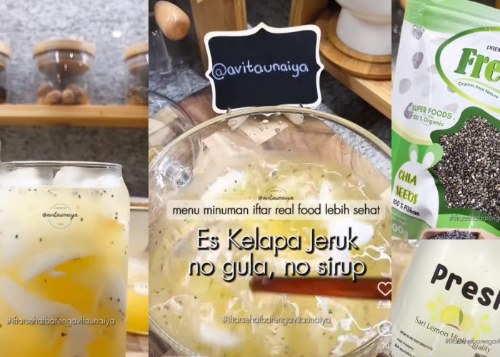 Resep Minuman Sehat Es Kelapa Jeruk Tanpa Gula dan Sirup, Cocok Jadi Minuman Pembuka Puasa Ramadhan 2024 