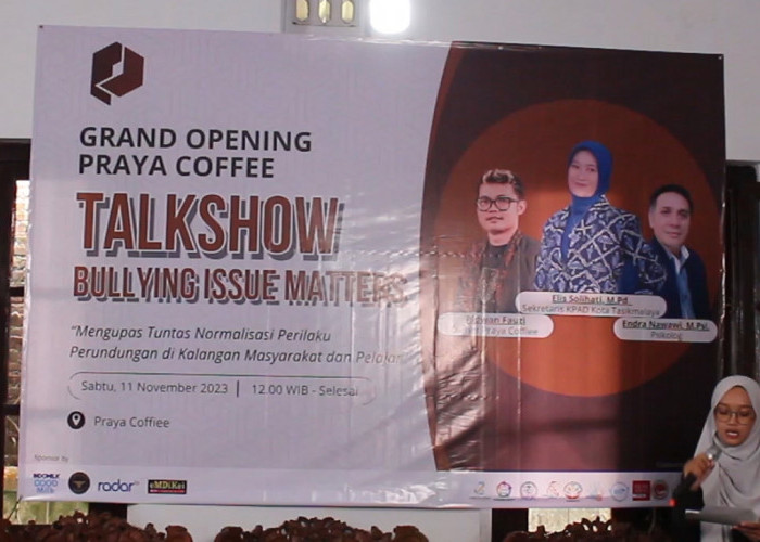 Grand Opening, Praya Coffe Gelar Talkshow Tentang Bullying