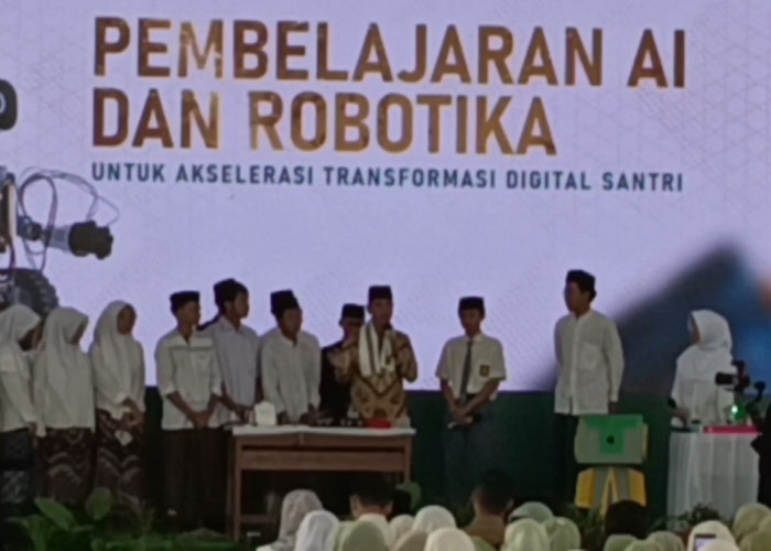 Santri Cipasung Pamerkan Inovasi Robotika dan AI di Depan Wapres, Gibran Tekankan Pentingnya Investasi SDM 