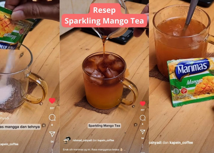 Minuman Sparkling Mango Tea,  Ide Jualan Takjil Puasa Ramadhan, Modal Rp 4.000 dijual Rp 10.000 Auto Ludes