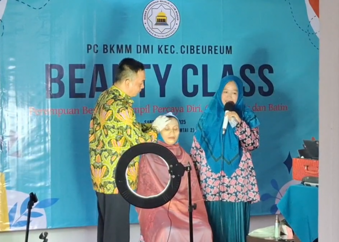 Cantik Lahir Batin, BKMM Cibeureum Gelar Beauty Class, Sisipkan Mengaji Kitab Dengan Materi Life Skill 