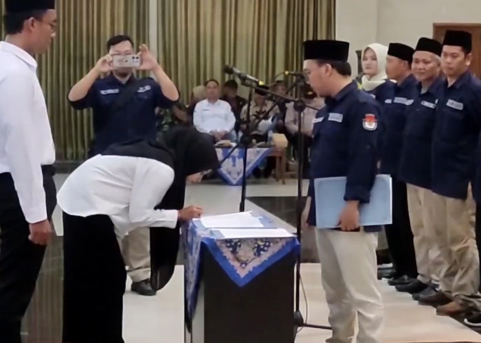 35 Ribu Anggota KPPS Di Kabupaten Tasikmalaya Resmi Dilantik, Ketua KPU Sampaikan Pesan ini...