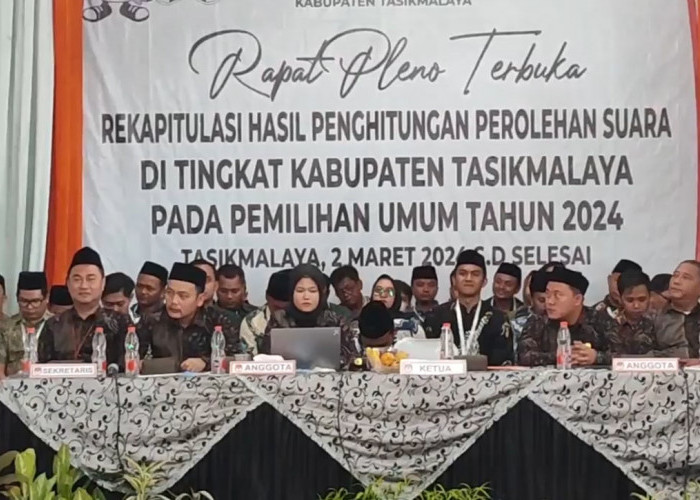 KPU Laksanakan Rapat Pleno Tingkat Kabupaten Tasikmalaya