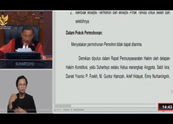 MK Tolak Gugatan Paslon 01 dan 03 Terkait Sengketa PSU Tasikmalaya, Gugatan Dinilai Tidak Beralasan Hukum