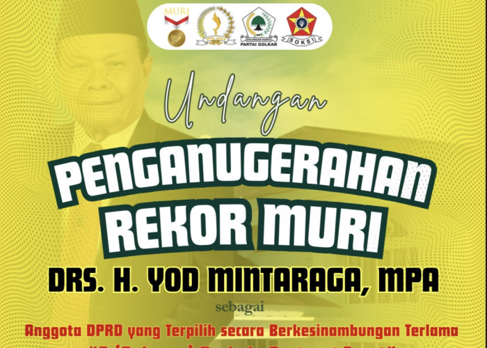 Jadi Anggota Dewan Terlama, Yod Mintaraga Bakal Terima Penghargaan Rekor MURI
