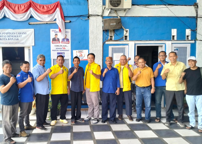 Sinyal Koalisi Menguat, Partai Golkar Banjar Gelar Silaturahmi Dengan Demokrat