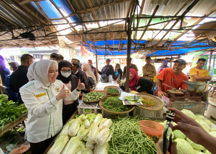 Hj Nurhayati Berharap Pasar Tradisional di Dapilnya Bisa Jadi Pasar Aman dan Sehat
