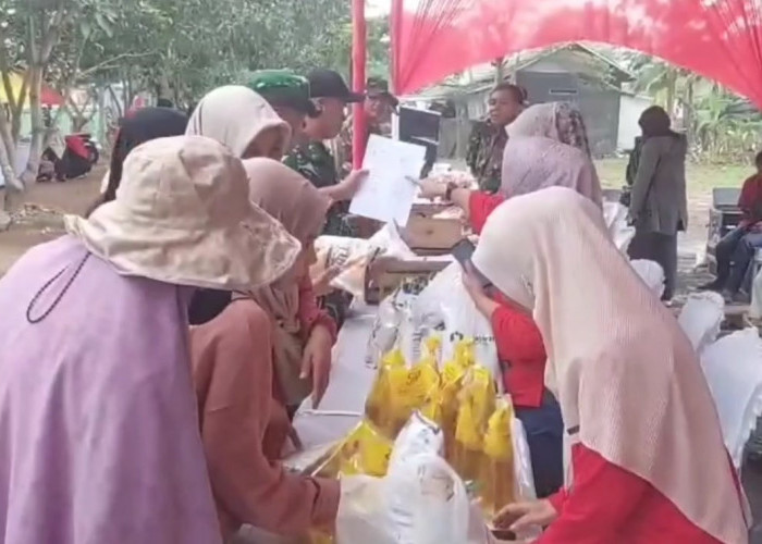 Kodim Ciamis Gelar Gerakan Pangan Murah di Banjar, Harga Sembako Dipangkas Rp 2.500 Untuk Kendalikan Inflasi