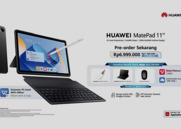 Tablet Huawei matepade 11 papermatte, spesifikasi dan harga cek disini