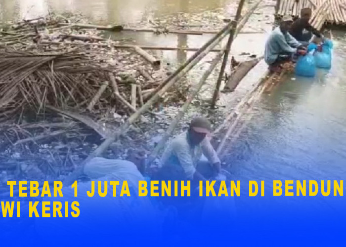 Dongrak Geliat Pariwisata Di Kabupaten Ciamis, PPC Tebar 1 Juta Benih Ikan di Bendungan Leuwi Keris