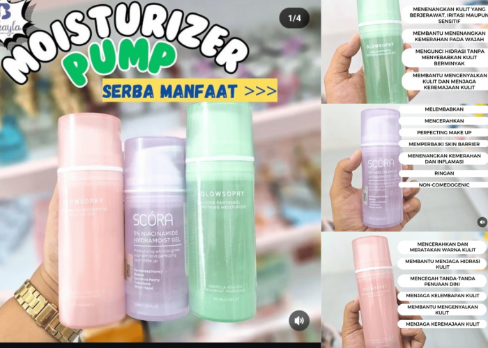 Rekomendasi Moisturizer Pump Multifungsi, Rahasia Makeup Tahan Lama dan Kulit Glowing