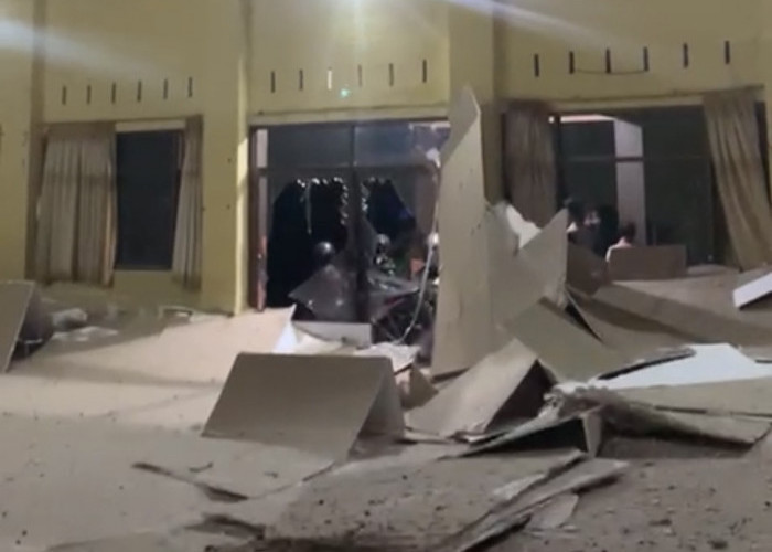 Terdampak Gempa Garut Magnitudo 6.5, Gedung Kwarcab Pramuka Kabupaten Tasikmalaya Rusak