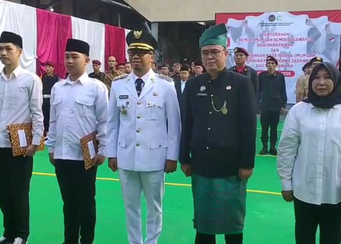5 Warga Binaan Lapat Tasik Dapat Remisi Langsung Bebas, Peringatan HUT RI di Lapas Tasik Dihadiri Wali Kota