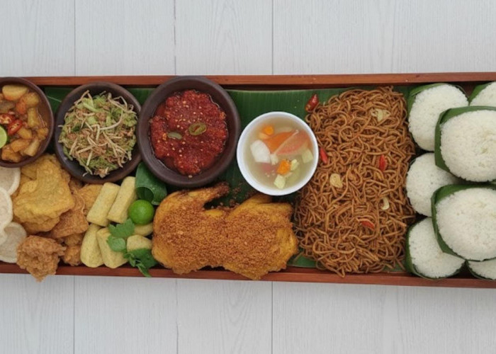 Viral Bukber Hemat Bandung! Liwetan 1 Meter 50K di Rumpun Sunda, Menu Komplet & Tempat Nyaman!