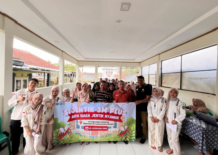 Mahasiswa PBL UNSIL Laksanakan Program SIJENTIK 3M Plus untuk Cegah DBD di Cipadung, Kota Banjar