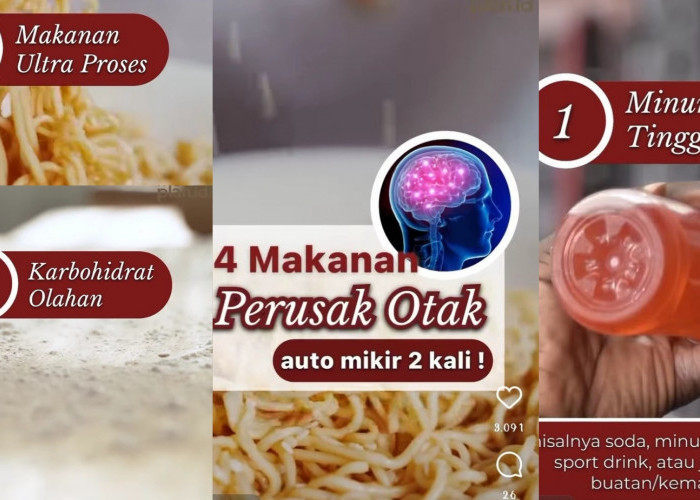 Hati-hati, 4 Makanan Ini Ternyata Membuat Otak Menjadi Rusak! Ada Makanan Favoritmu Gak?