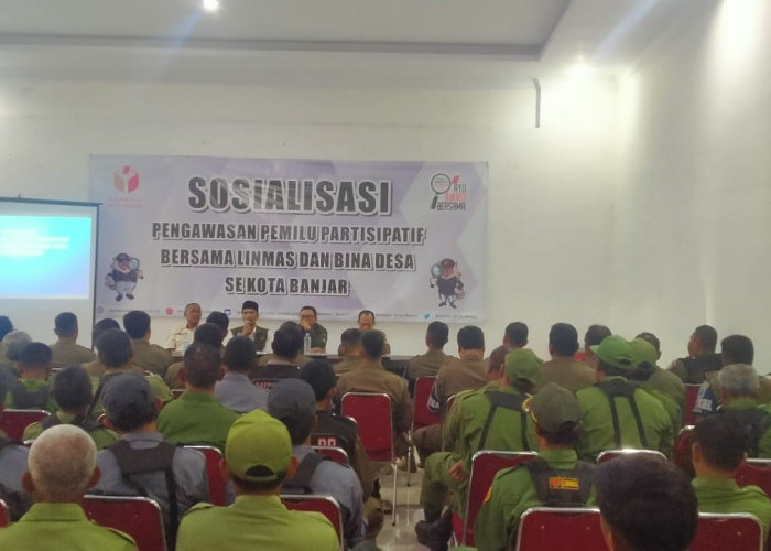 Satlinmas Diminta Bawaslu Banjar Awasi Pelanggaran Pemilu 2024, ini Tugas yang Akan Dilakukan