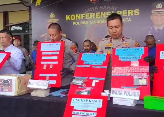 Ditangkap Polisi, Ketua Ormas di Tasikmalaya Jadi Bandar Sabu,17 Gram Sabu dan 8 Gram Ganja Berhasil Diamankan