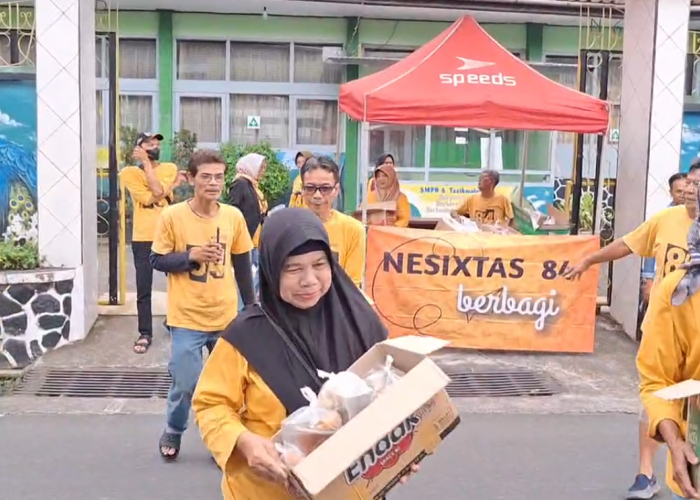 Alumni Nesixtas 84 Gelar Baksos Dengan Berbagi Takjil, Pupuk Nilai Kepedulian Sosial Bagi Para Anggota