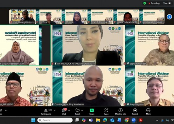 Unsil Gelar Webinar Internasional Ekosistem Halal, 540 Peserta dari 7 Negara Hadir