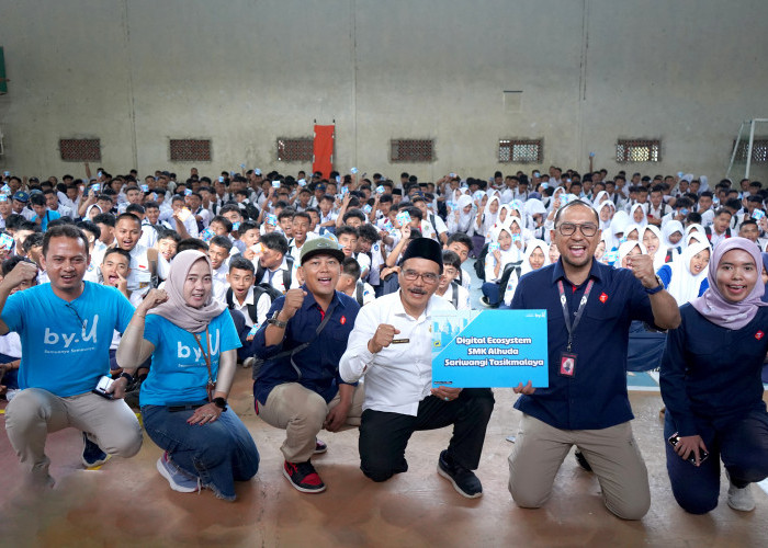 Dukung Ekosistem Digital, Telkomsel Hadirkan Platform Skul.id di SMK Al-Huda Sariwangi Tasikmalaya