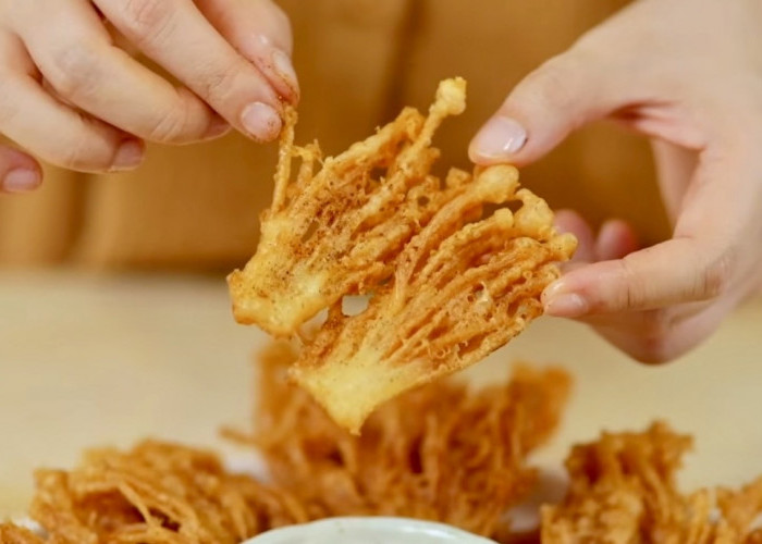 Modal 5 Ribu Jadi Menu Resto Bintang Lima! Rahasia Jamur Enoki Crispy Garing Seharian